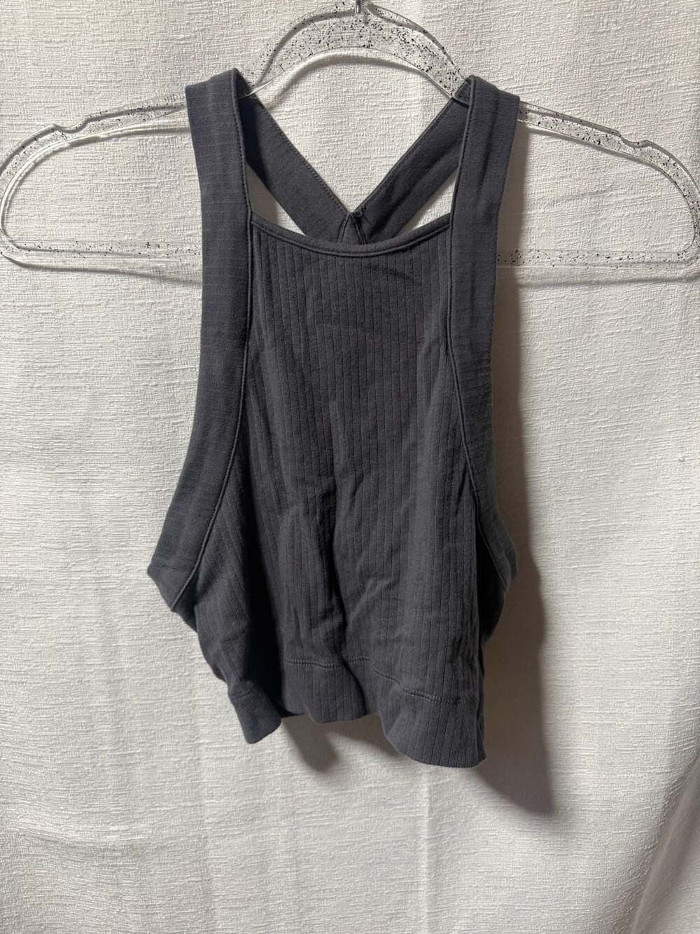 Free People Intimately Ribbed High Neck Cross-Back Tank Top - Picture 1 of 3